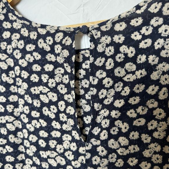 Anthropology Pins & Needles Floral Top Womens Black Flowy Boho Coquette Pretty - Picture 9 of 9